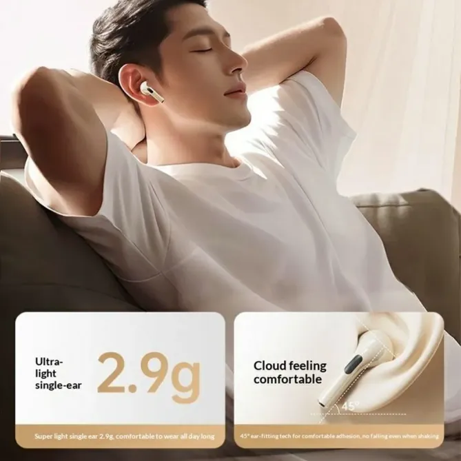 Écouteurs Sans Fil Aigo Bluetooth 5.4 Semi-Intra TWS Tactiles