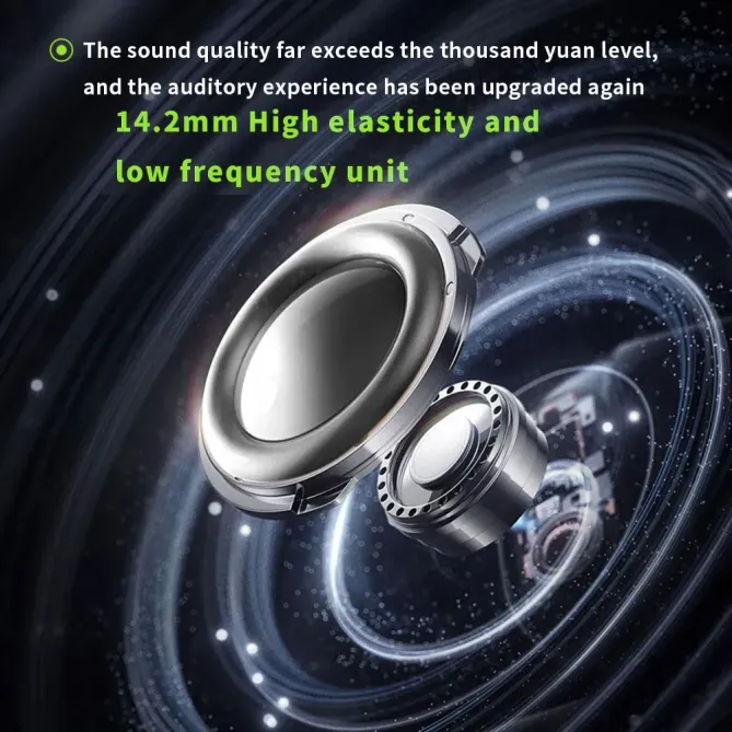 Écouteurs Bluetooth 6.0 Traduction IA Transparent