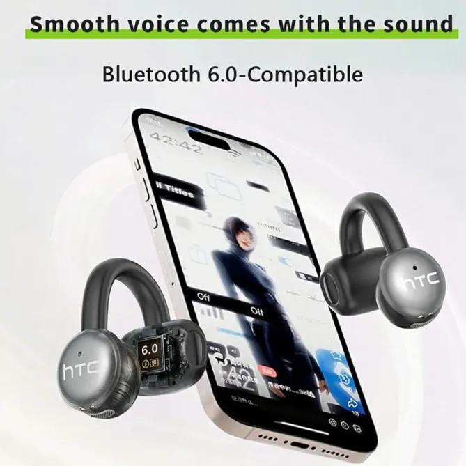 Écouteurs Sport OWS Bluetooth 6.0 Clip-Oreille