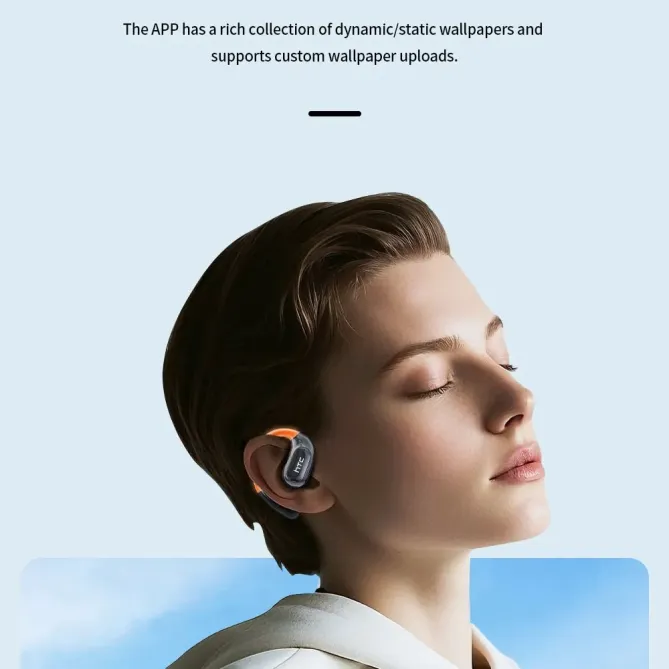 Écouteurs OWS HTC Traduction IA Bluetooth 6.0 Écran Tactile IP55 Sport