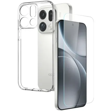 Pack 360 Oppo Find X9 Pro 5G Transparent + Verre | CLARTÉ