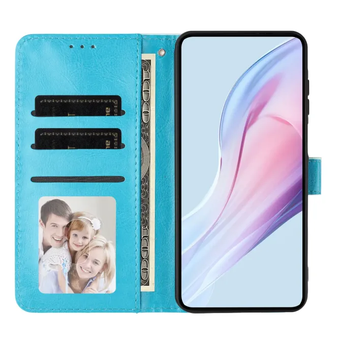 Housse Oppo Find X9 Pro 5G à pois avec porte-cartes