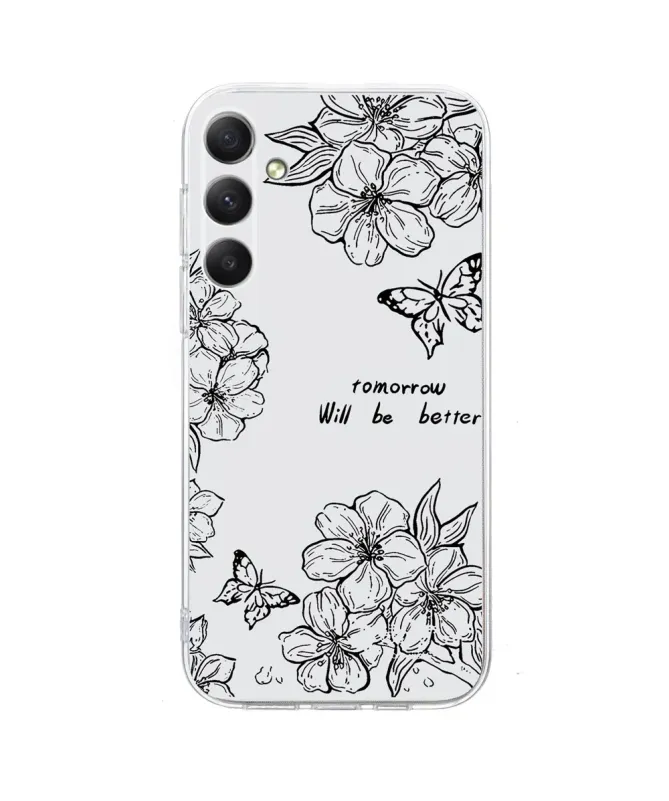 Coque Samsung Galaxy A57 Croquis Papillons