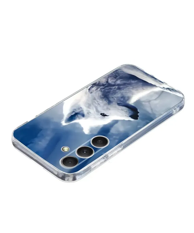 Coque Samsung Galaxy A57 Loup Blanc