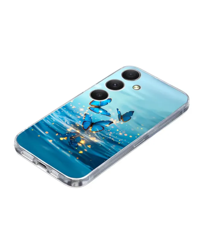 Coque Samsung Galaxy A57 Papillons Bleus