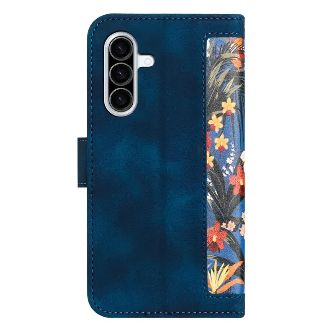 Housse Samsung Galaxy A57 Fleurs Exotiques avec Dragonne