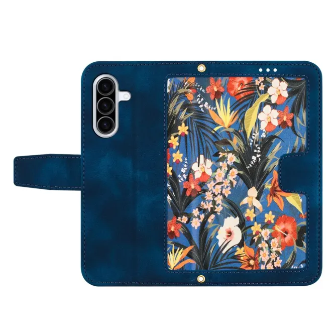 Housse Samsung Galaxy A57 Fleurs Exotiques avec Dragonne