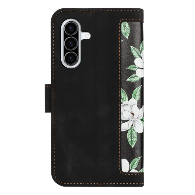 Housse Samsung Galaxy A57 Magnolias avec Dragonne