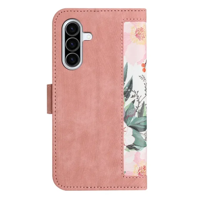 Housse Samsung Galaxy A57 Aquarelle Florale avec Dragonne