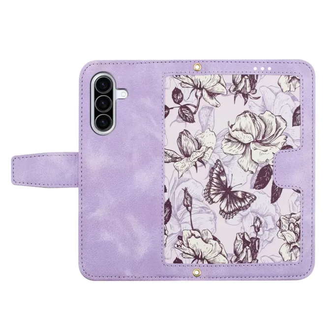 Housse Samsung Galaxy A57 Croquis Floral avec Dragonne