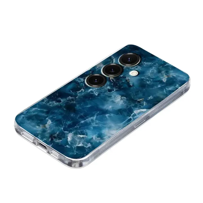 Coque Samsung Galaxy A57 Marbre Bleu Nuit | ABYSSE