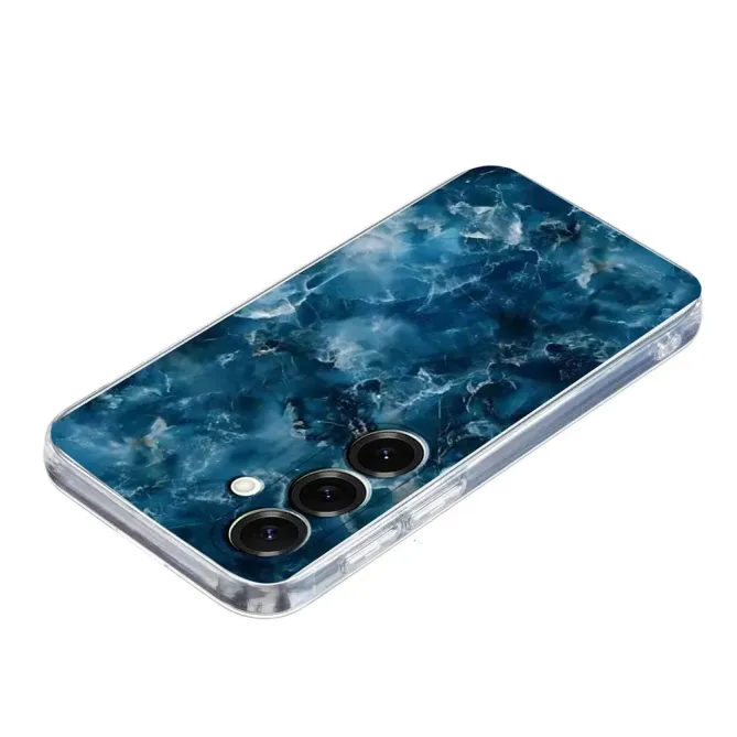 Coque Samsung Galaxy A57 Marbre Bleu Nuit | ABYSSE