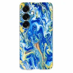 Coque Samsung Galaxy A57 Abstrait Bleu | ODYSSÉE
