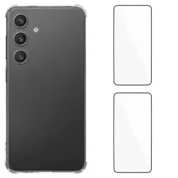 Pack 360 Samsung Galaxy A57 Transparent + 2 Verres | CRISTAL