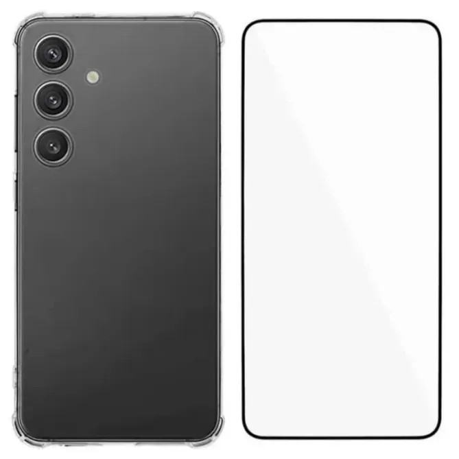 Pack 360 Samsung Galaxy A57 Transparent + Verre | INVISIBLE