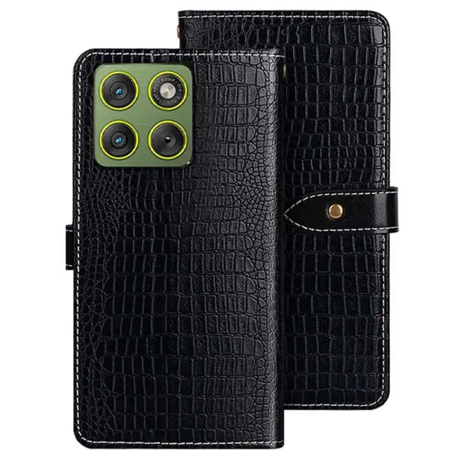 Housse Motorola Edge 70 en simili cuir crocodile