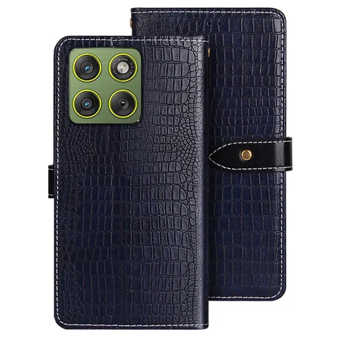Housse Motorola Edge 70 en simili cuir crocodile