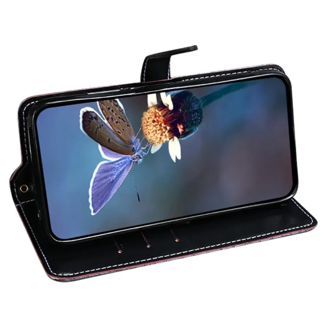 Housse Motorola Edge 70 en simili cuir crocodile