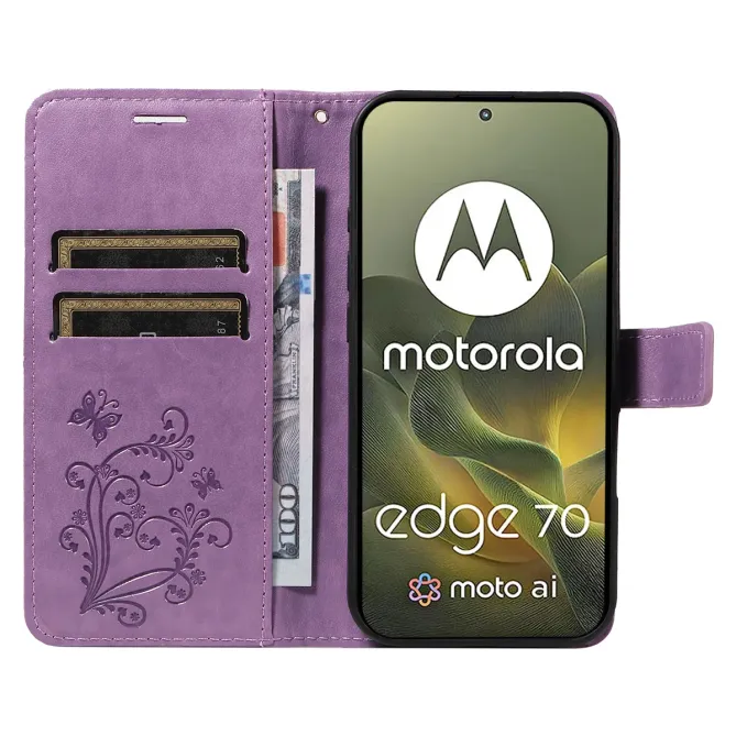 Housse Motorola Edge 70 Papillons fonction support