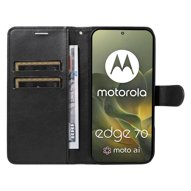 Housse Motorola Edge 70 Sylvette simili cuir avec lanière