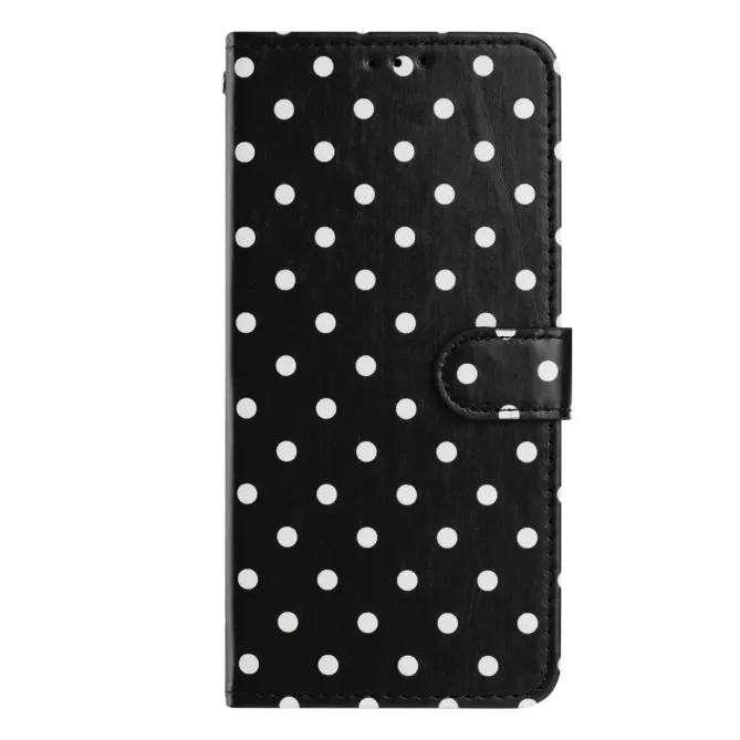 Housse Motorola Edge 70 à pois avec porte-cartes