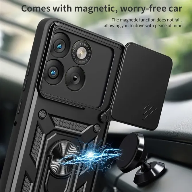 Coque Motorola Edge 70 avec Anneau et Protection Caméra