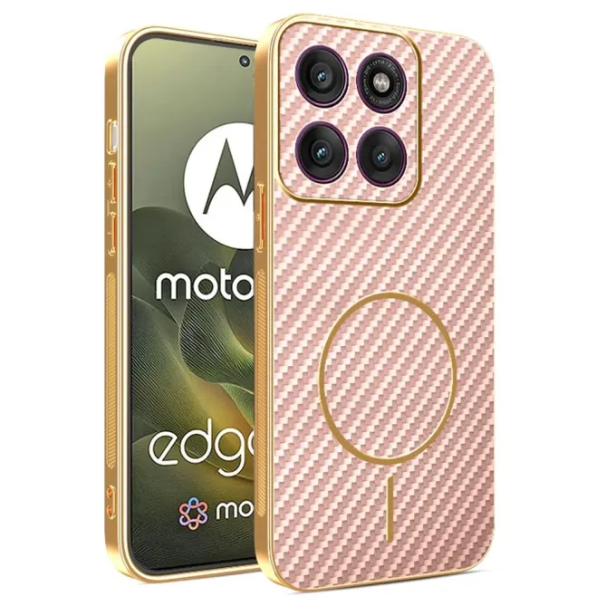 Coque Motorola Edge 70 Texture Carbone MagSafe