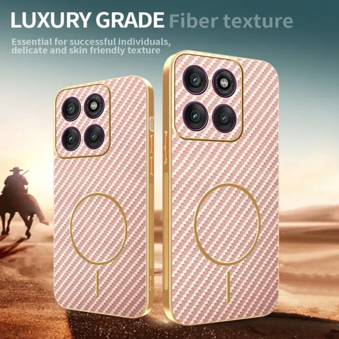Coque Motorola Edge 70 Texture Carbone MagSafe
