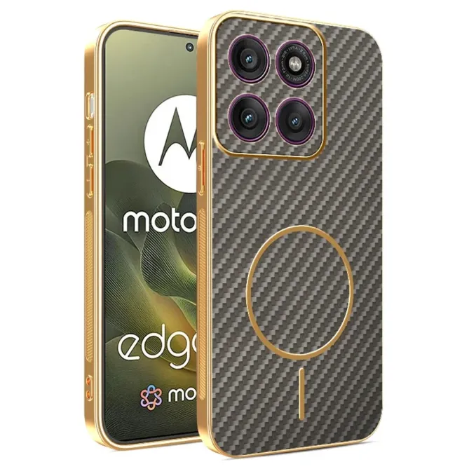 Coque Motorola Edge 70 Texture Carbone MagSafe