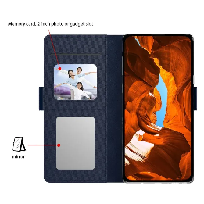 Housse Motorola Edge 70 premium porte cartes avec miroir