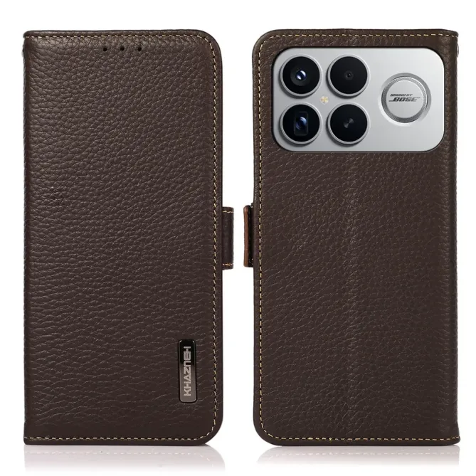 Housse POCO F8 Ultra KHAZNEH cuir grainé first