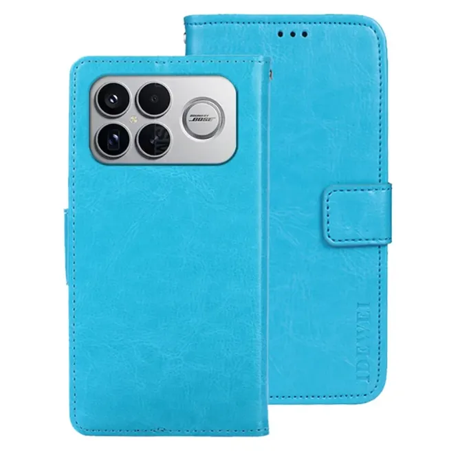 Housse POCO F8 Ultra IDEWEI Folio Effet Cuir