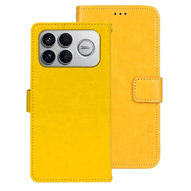 Housse POCO F8 Ultra IDEWEI Folio Effet Cuir