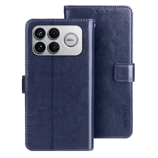 Housse POCO F8 Ultra IDEWEI Folio Effet Cuir