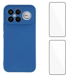 Pack Coque Silicone POCO F8 Ultra Bords Droits avec Verres Trempés