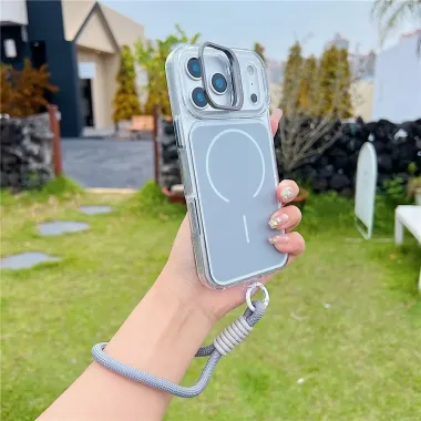 Coque iPhone 17 Pro MagSafe support lentille | STRAP Gris - photo 23