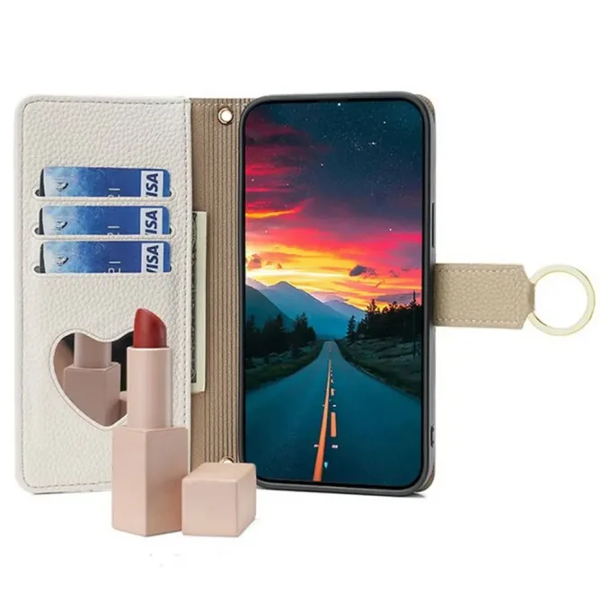 Housse POCO F8 Ultra luxury portefeuille avec chaîne