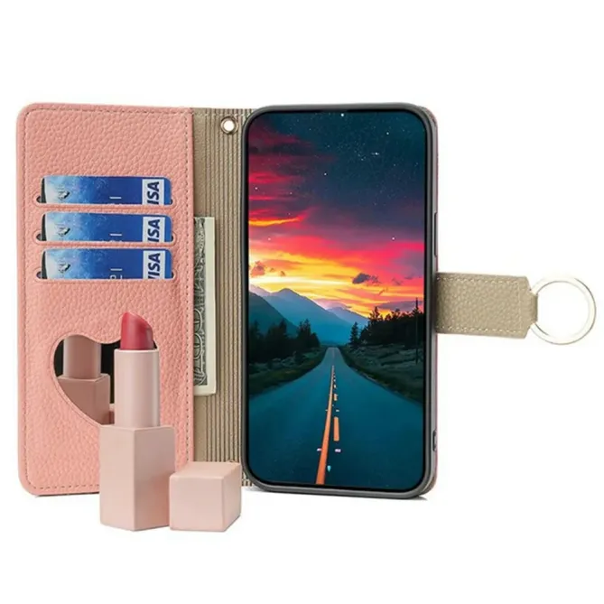 Housse POCO F8 Ultra luxury portefeuille avec chaîne