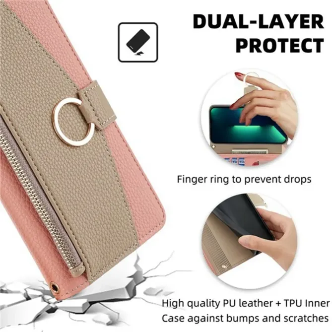Housse POCO F8 Ultra luxury portefeuille avec chaîne