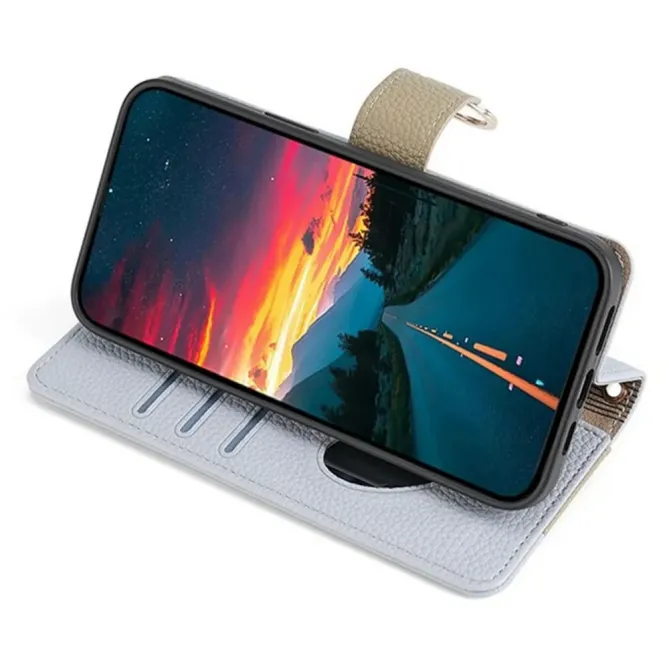 Housse POCO F8 Ultra luxury portefeuille avec chaîne