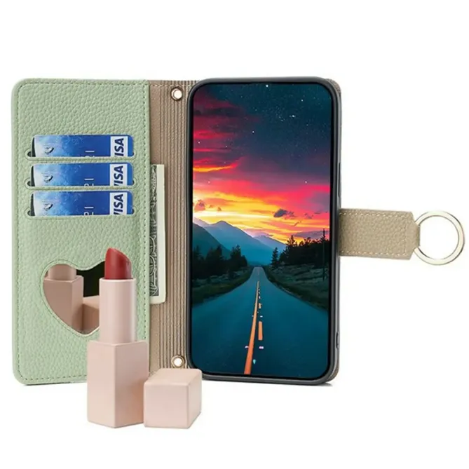 Housse POCO F8 Ultra luxury portefeuille avec chaîne