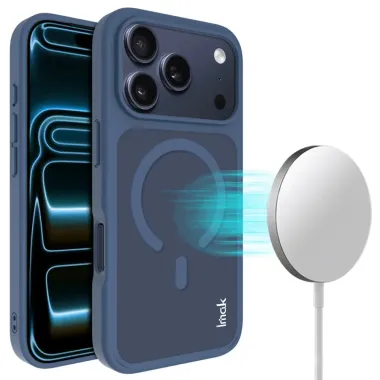 Coque iPhone 17 Pro Max MagSafe mate airbags | IMAK Bleu marine - photo 7