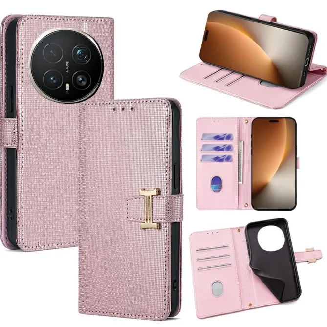 Housse Honor Magic 8 Pro Texture Scintillante avec Boucle Métal I