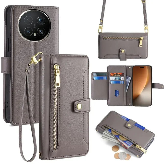 Housse Honor Magic 8 Pro Bandoulière Ajustable et Poche Zippée