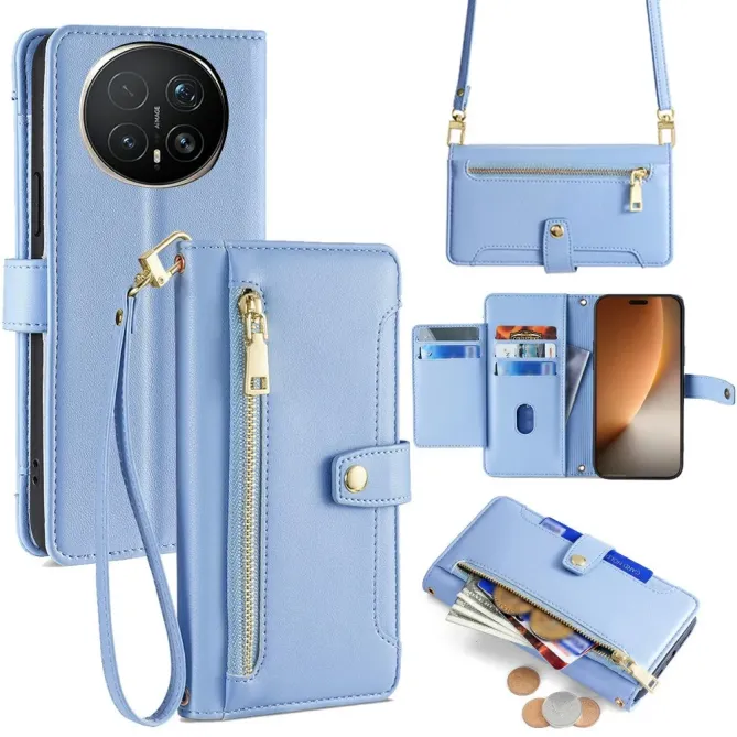 Housse Honor Magic 8 Pro Bandoulière Ajustable et Poche Zippée