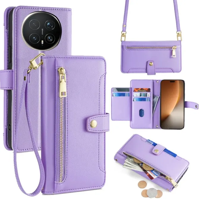 Housse Honor Magic 8 Pro Bandoulière Ajustable et Poche Zippée