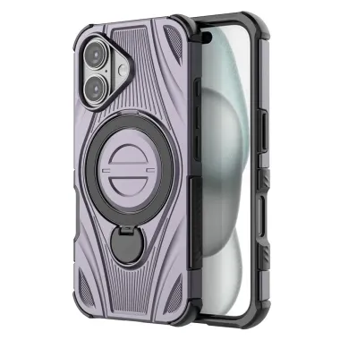 Coque iPhone 16 MagSafe armure rotative | VANGUARD Violet - photo 10