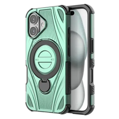 Coque iPhone 16 MagSafe armure rotative | VANGUARD Vert - photo 15