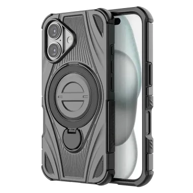 Coque iPhone 16 MagSafe armure rotative | VANGUARD Noir - photo 25
