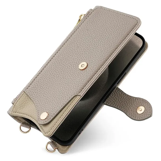 Housse Honor Magic 8 Pro avec Miroir et Bandoulière Chaîne Zippée